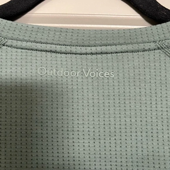 Outdoor Voices Thinkfast Long Sleeve Tee Size XL Green - Picture 7 of 7